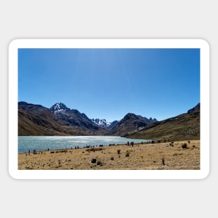 Lago Querococha in the Andes, Peru Sticker